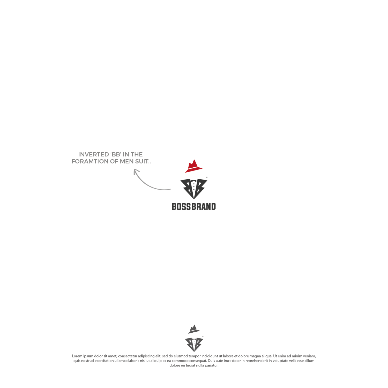 Inverted United Logo - Bold, Modern, Fashion Logo Design for Boss Brand by aalio01. Design