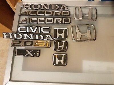 Vintage Honda Civic Logo - HONDA VINTAGE EMBLEM LOT OLD 70s 80s 90s Prelude Civic Accord Badges ...