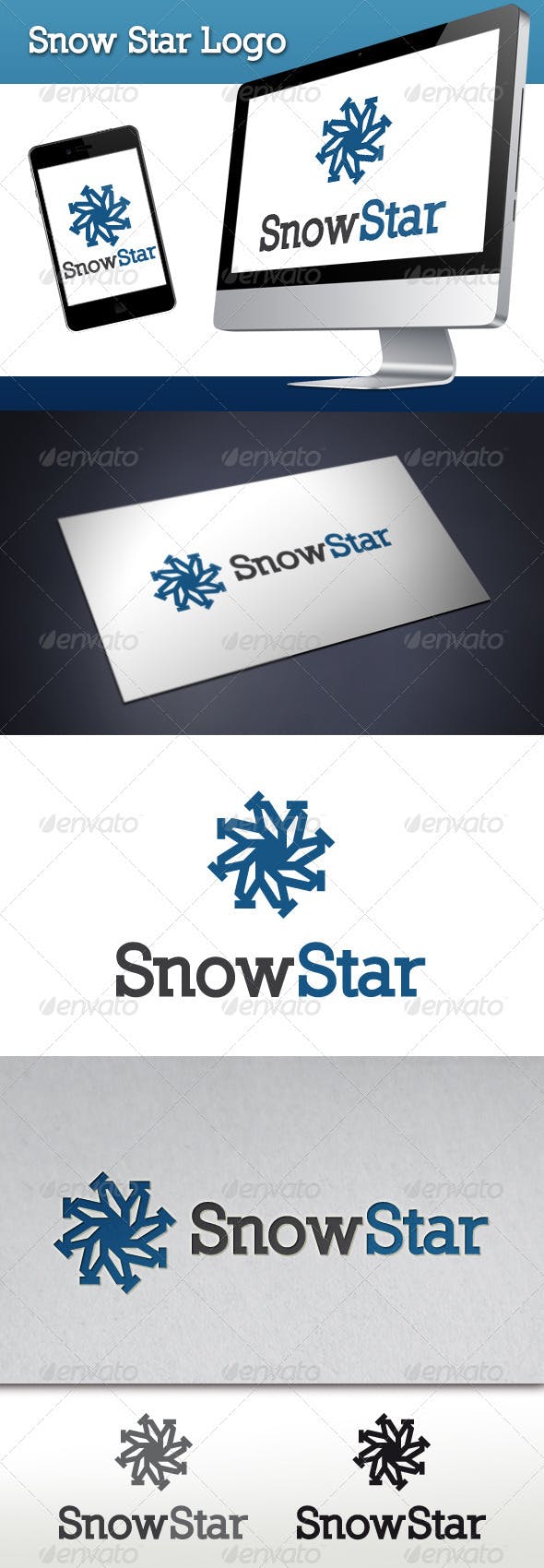 Snow Star Logo - Snow Star Logo Template