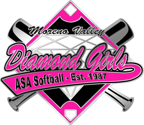 Softball Diamond Logo - Moreno Valley Diamond Girls Softball Association