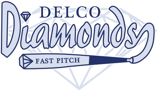 Softball Diamond Logo - Delco Diamonds