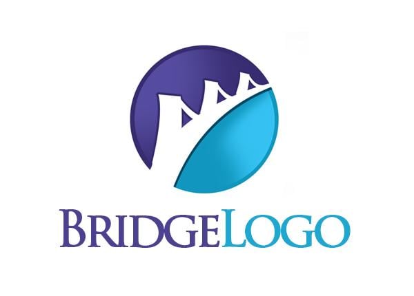 Unique Company Logo - Bridge Symbol Icon | Unique Stock Logo Online in Minutes, Create ...