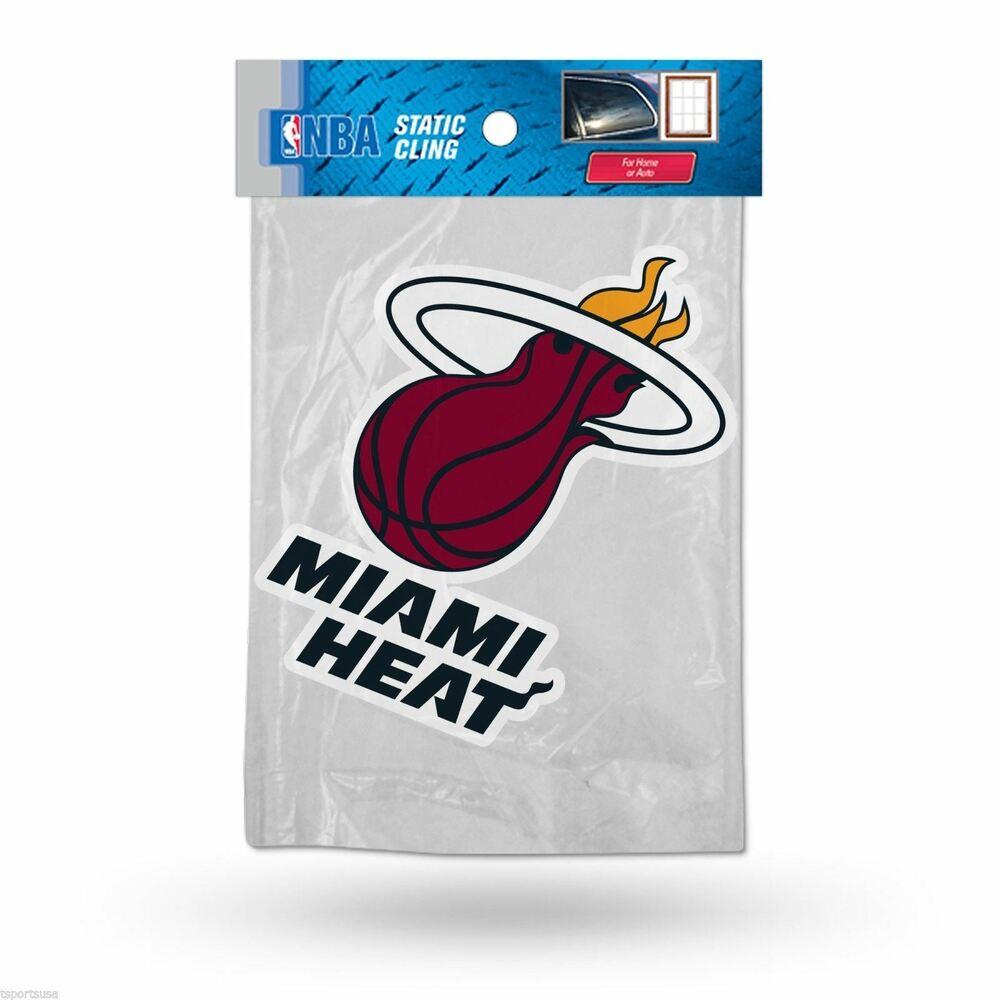 Windows 3.5 Logo - Miami Heat Logo Static Static Cling Auto NBA Logo Rico Small SS 4.5
