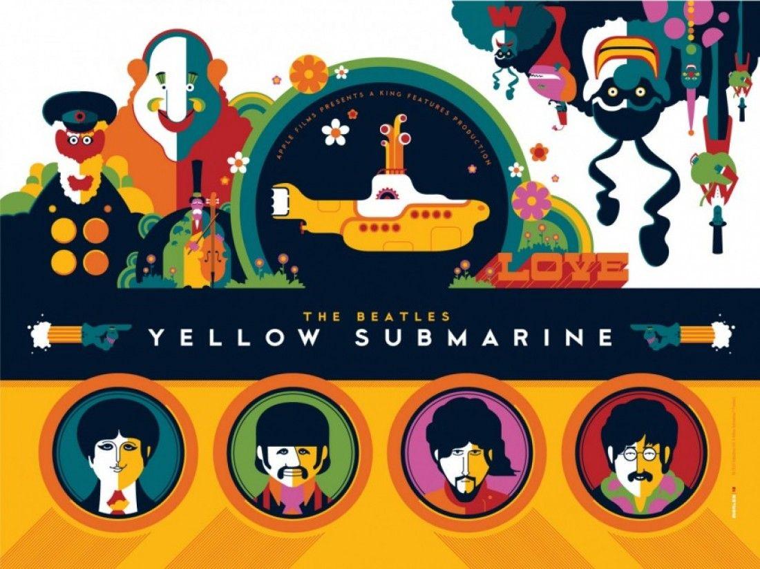 Beatles Yellow Submarine Logo - Dark Hall Mansion > FIRST EVER OFFICIALLY LICENSED BEATLES YELLOW