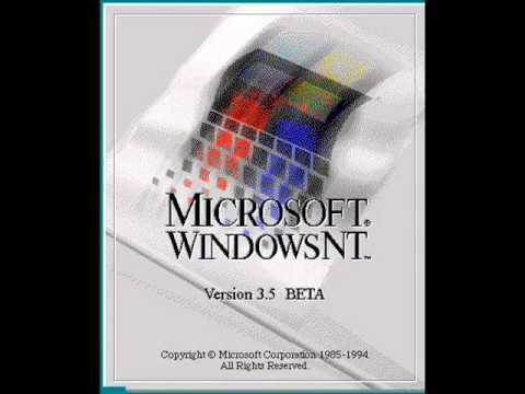Windows 3.5 Logo - Microsoft Windows NT Version 3.5 Beta - Daytona Ding (1994) - YouTube