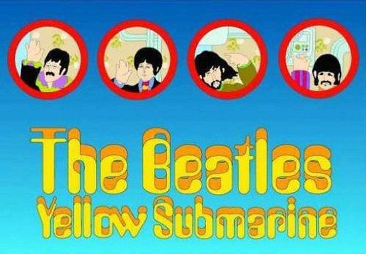 Beatles Yellow Submarine Logo - The Beatles Yellow Submarine Portholes Album Cover Postcard Gift