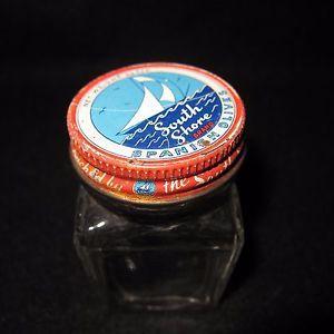 Red White Blue Sailboat Logo - Vtg South Shore Olives Sailboat Red Blue Nautical Lid Clear Square ...