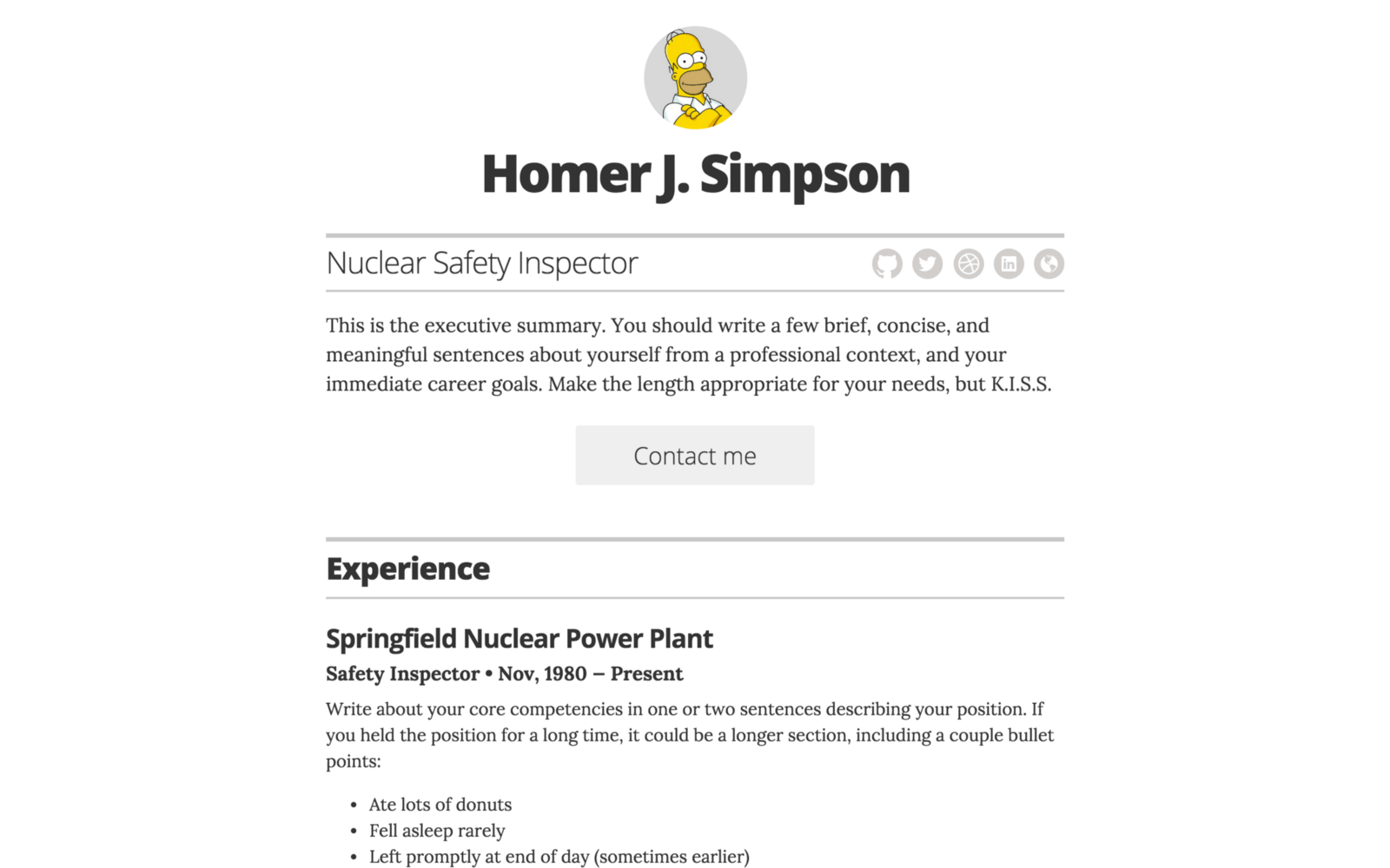 GitHub Resume Logo - How to create an online resume powered by Jekyll and GitHub Pages