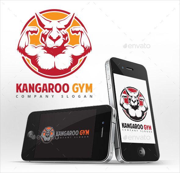 Kangaroo Fitness Logo - 26+ Gym Logo - Adobe Photoshop Illustrator, Ai EPS Vector JPG formats