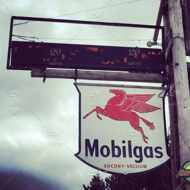 Horse Gas Station Logo - Mobil Gas Sign. #ipulledoverforthis #insta_america #vintagesign