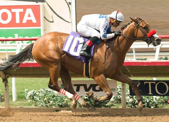 Horse Gas Station Logo - Into Mischief Filly Turns On 'Gas' in Del Mar Score. TDN