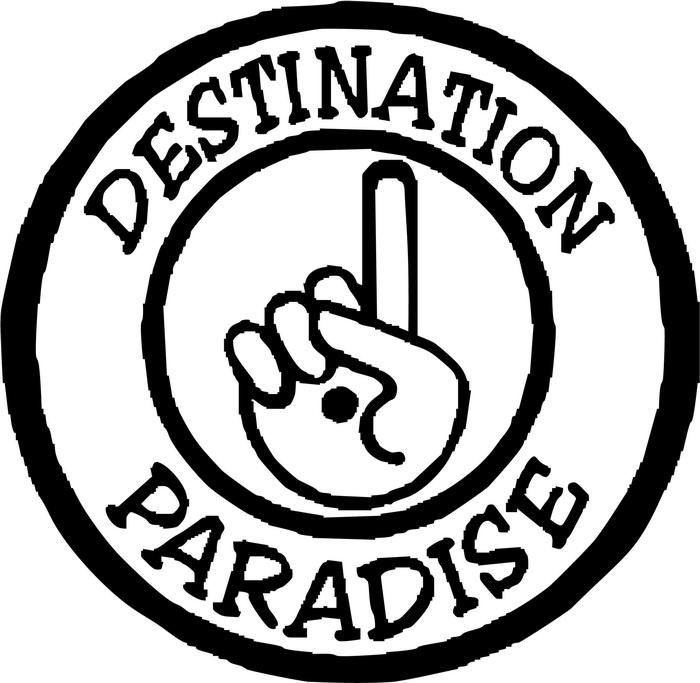 Destination Paradise Logo - Destination Paradise Heaven Vinyl Decal Sticker