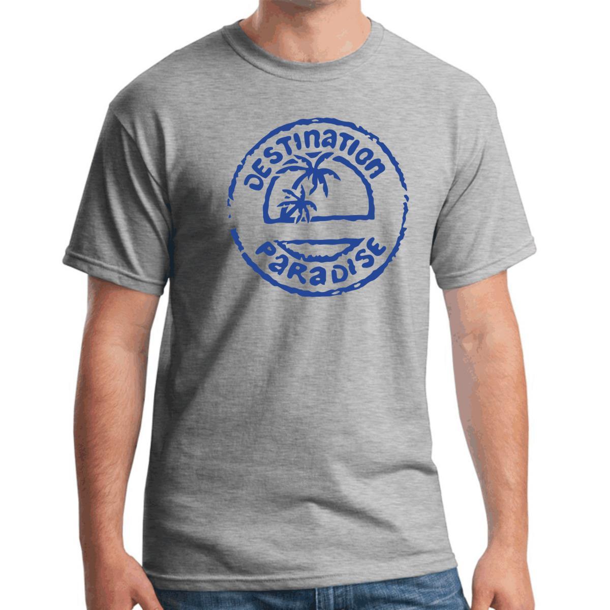 Destination Paradise Logo - Destination Paradise Beach Strand Spruche Fun S 3XL T Shirt New ...