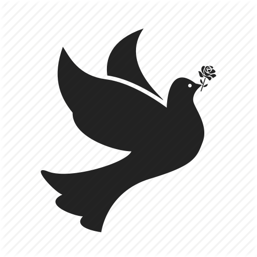 Brown Dove Logo - Bird, birds, dove, doves, flight, fly, flying, peace, rose icon
