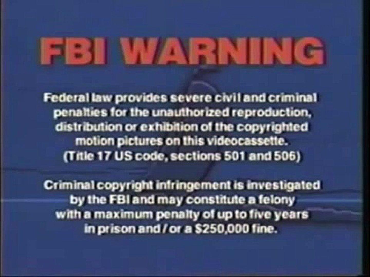 Anchor Bay Entertainment Logo - FBI Warning (VHS) / Anchor Bay Entertainment Logo 1998 2003