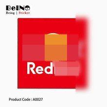 Angled Red Box Logo - Buy sticker box logo and get free shipping on AliExpress.com