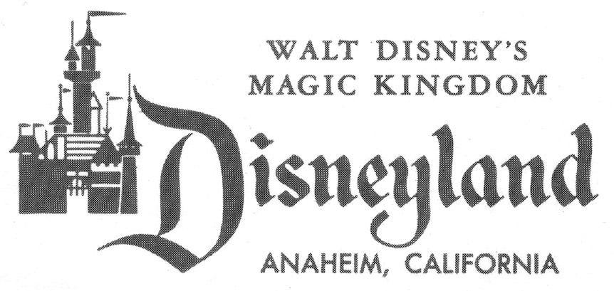 Vintage Disneyland Logo - Vintage Disney Parks — gameraboy: 1957 Disneyland Logo, taken from ...