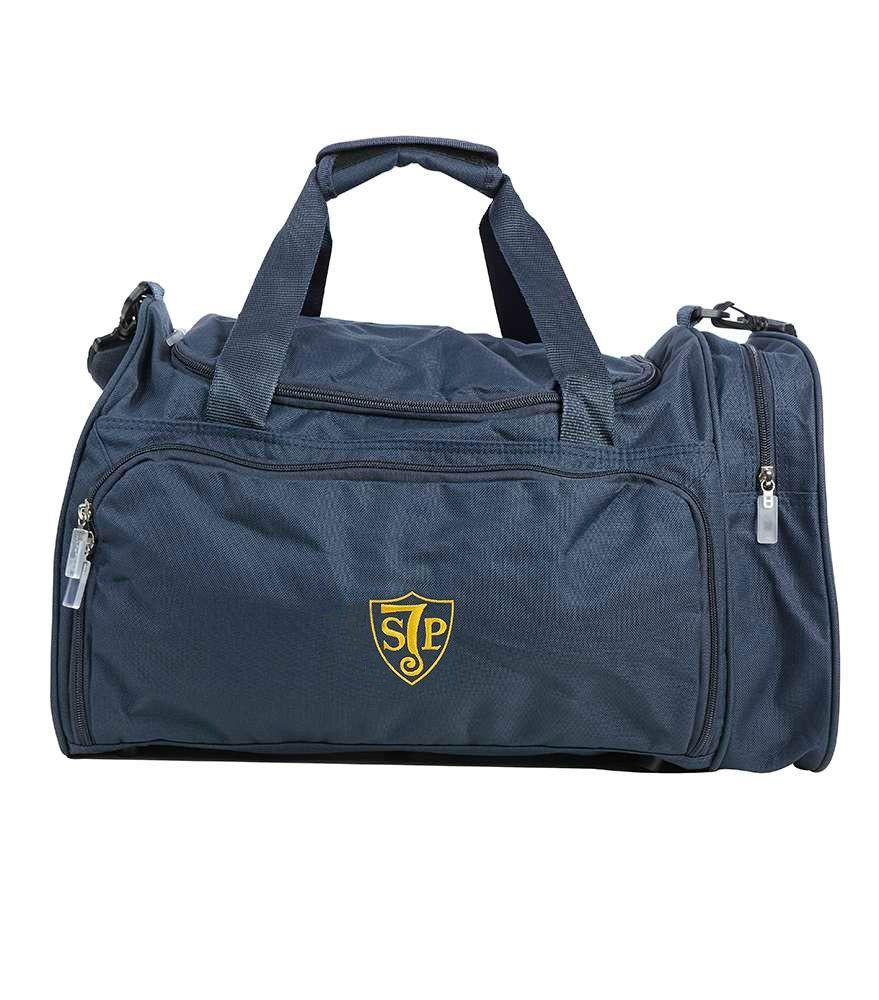 Navy and Gold Logo - BAG-57-SJP - St John's Priory Kit bag - Navy/gold/logo - Games Kit ...