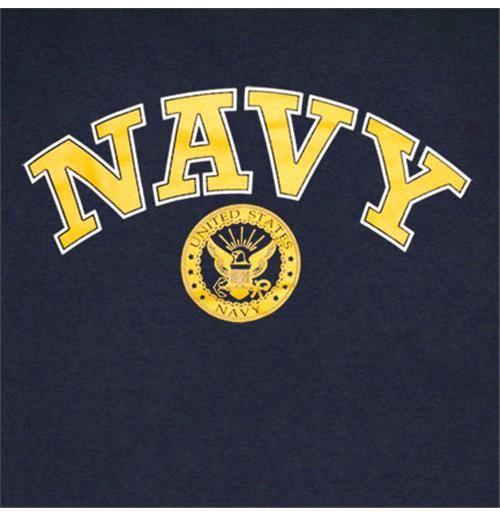 Navy and Gold Logo - Buy Official US Navy Seals Gold Logo Patriotic American T Shirt