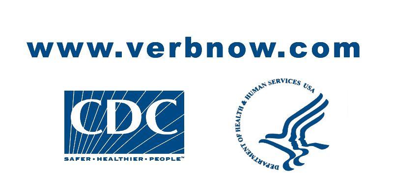 CDC Logo - Verb URL with HHS logo and CDC logo (side B)