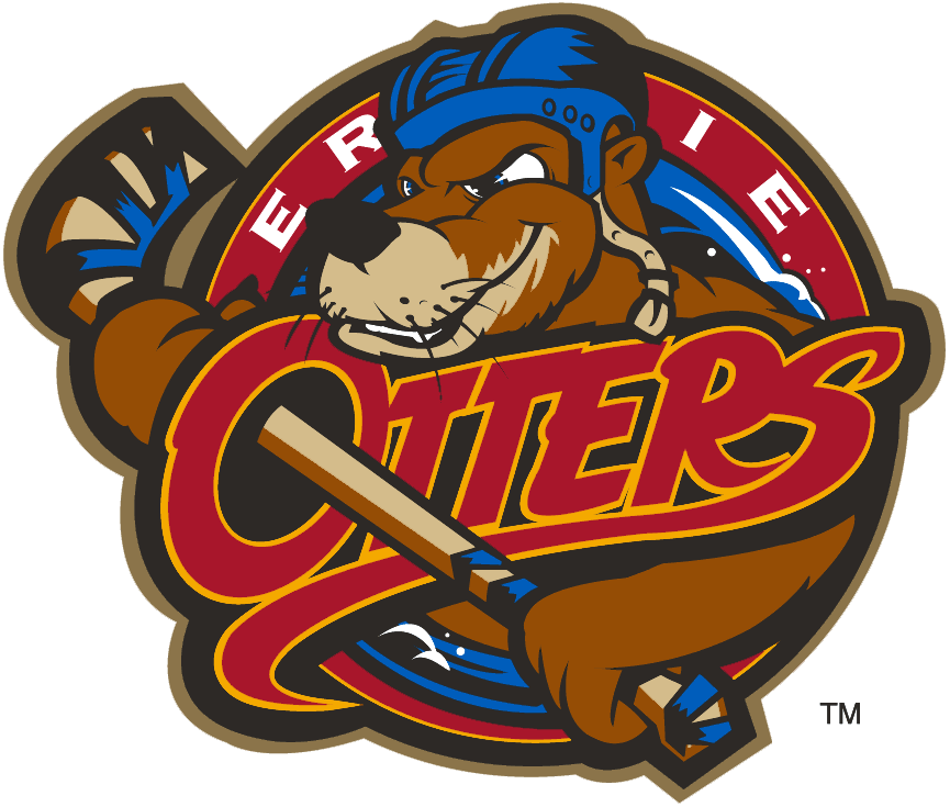 Otter Sports Logo - Erie Otters Alternate Logo - Ontario Hockey League (OHL) - Chris ...