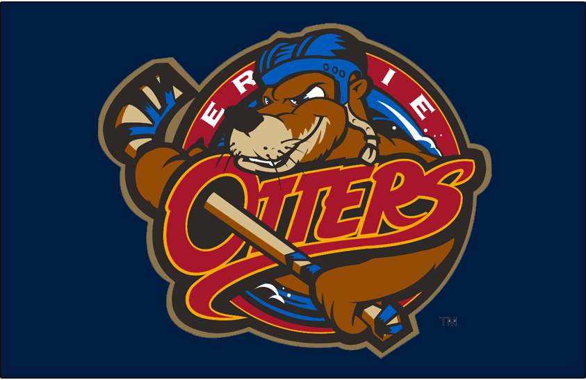 Otter Sports Logo - Erie Otters Jersey Logo - Ontario Hockey League (OHL) - Chris ...