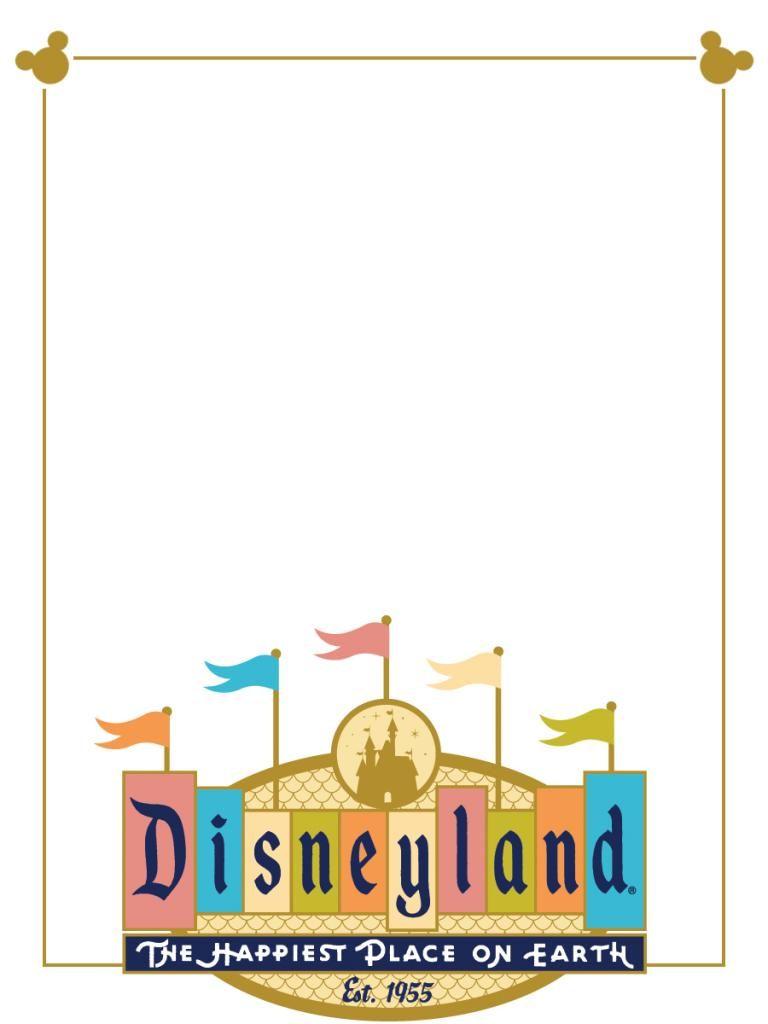 Vintage Disneyland Logo - Disneyland (retro logo) - Project Life Disney Journal Card ...
