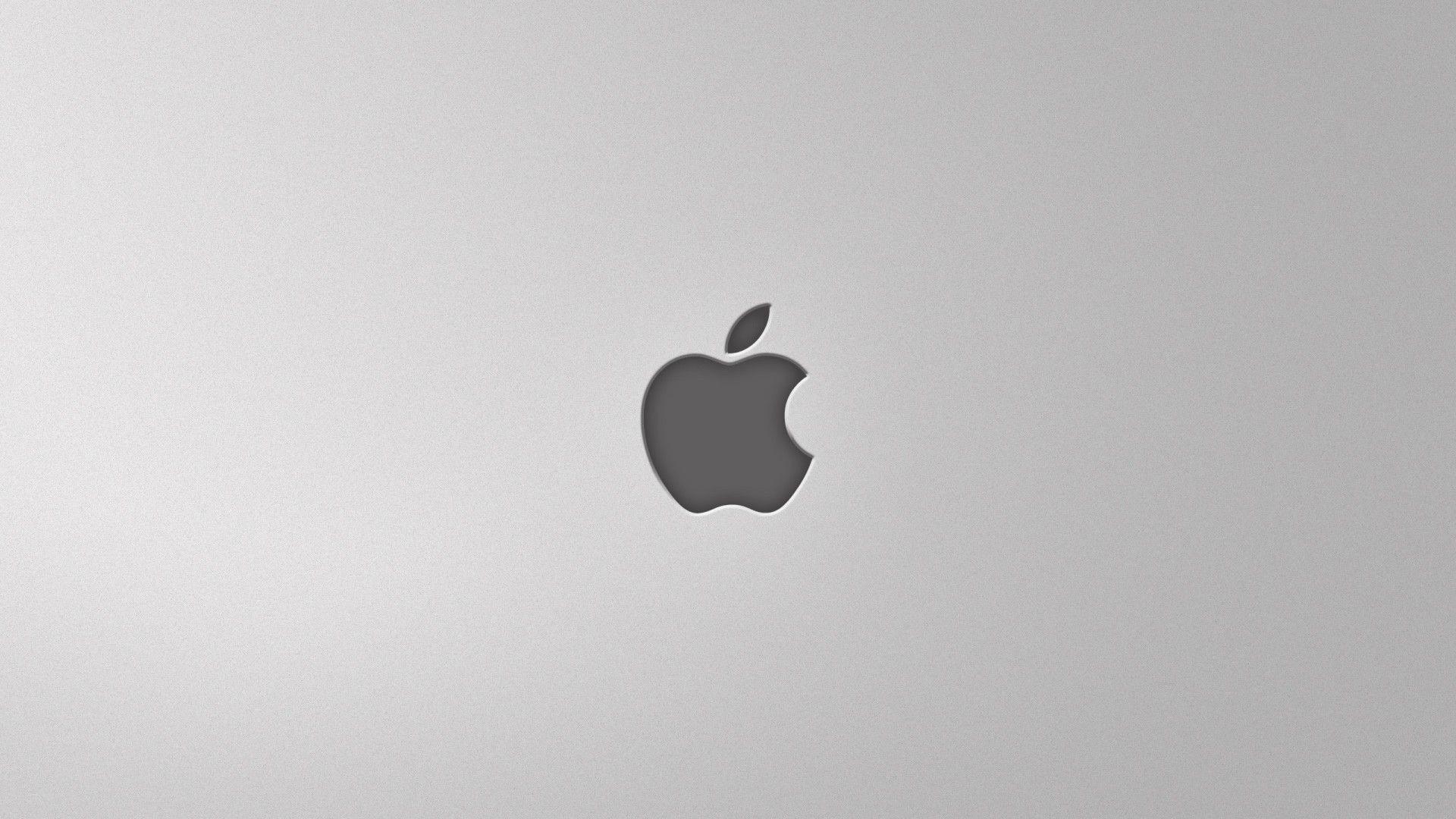 White Apple Computer Logo - Wallpaper : white, illustration, simple background, minimalism, logo ...