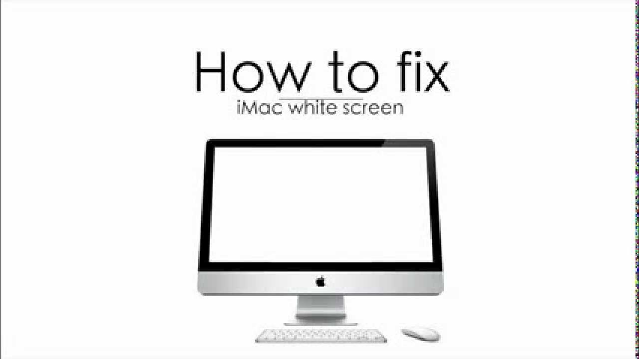 White Apple Computer Logo - How To Fix White Screen On Your Mac - YouTube