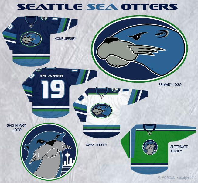Otter Sports Logo - Seattle Sea Otters | SportDrawn | Flickr