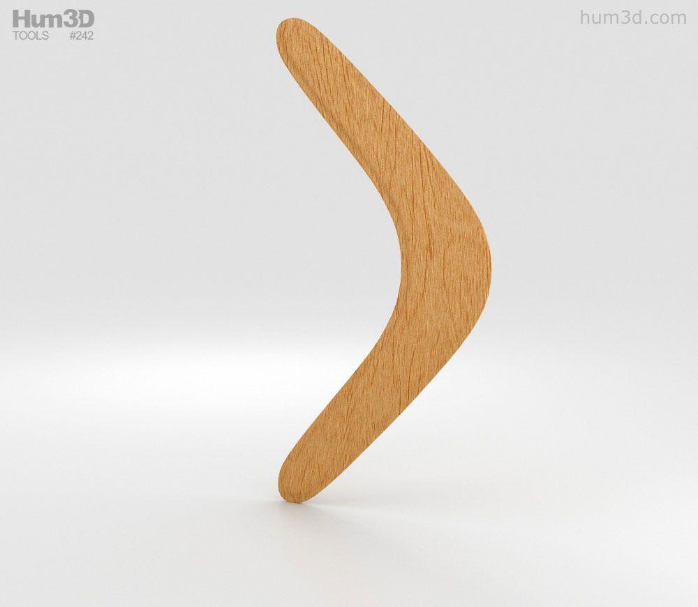 Boomerang 3D Logo - Boomerang 3D model - Life and Leisure on Hum3D