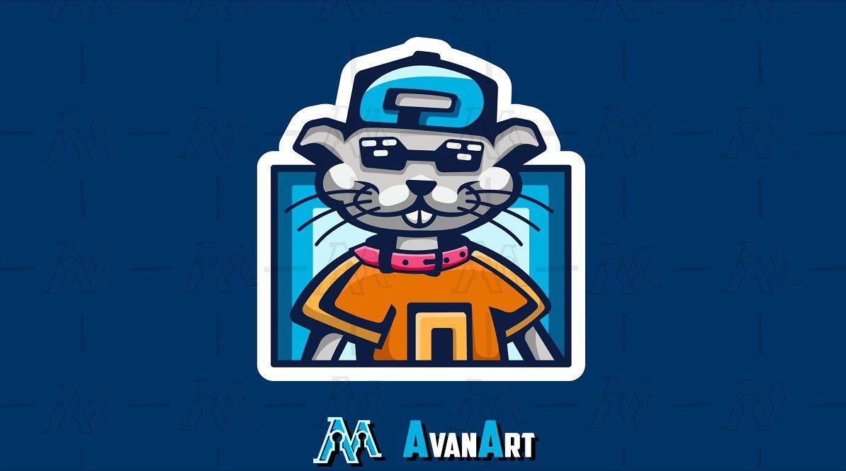 Otter Sports Logo - AvanArt Otter #esportslogo #sportslogo