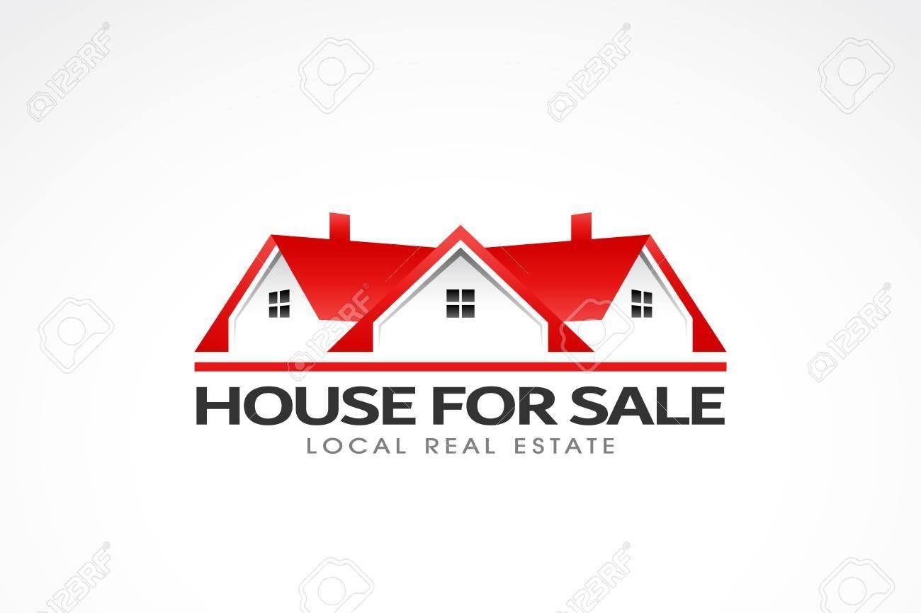 Red House Company Logo - Real Estate Red Houses Logo #logo #vector #icon #symbol #design