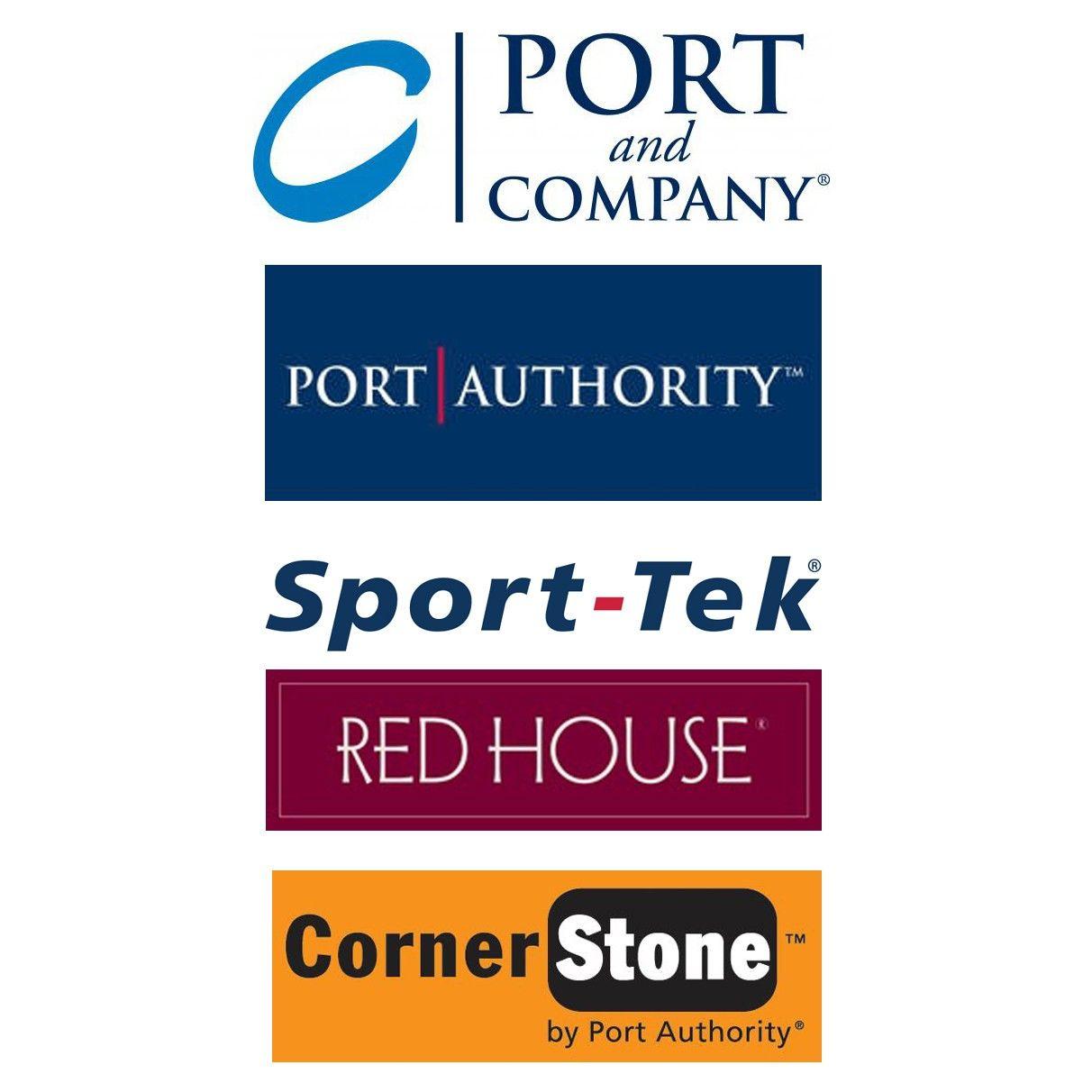 Red House Company Logo - SIZE CHART Port & Company Port Authority Sport Tek Red House