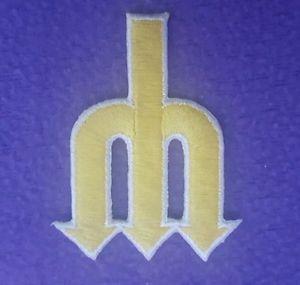 Mariners Trident Logo - VINTAGE OLD SEATTLE MARINERS TRIDENT MLB LOGO EMBROIDERED IRON ON ...