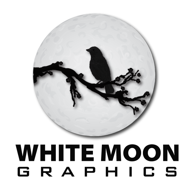 White Moon Logo - Contact Us – Custom Logo Design