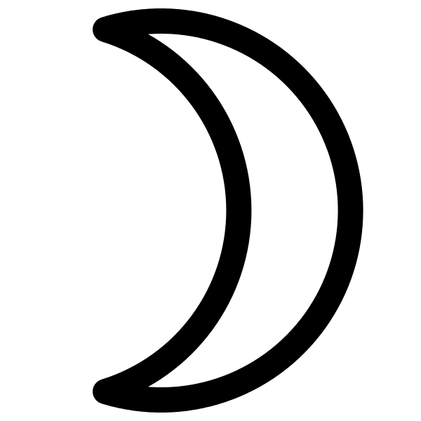 White Moon Logo - File:Moon symbol crescent.svg - Wikimedia Commons