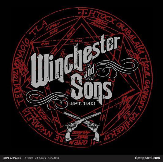 Supernatural Winchester Logo - Geek Gear: Supernatural 'Winchester & Sons' Shirt