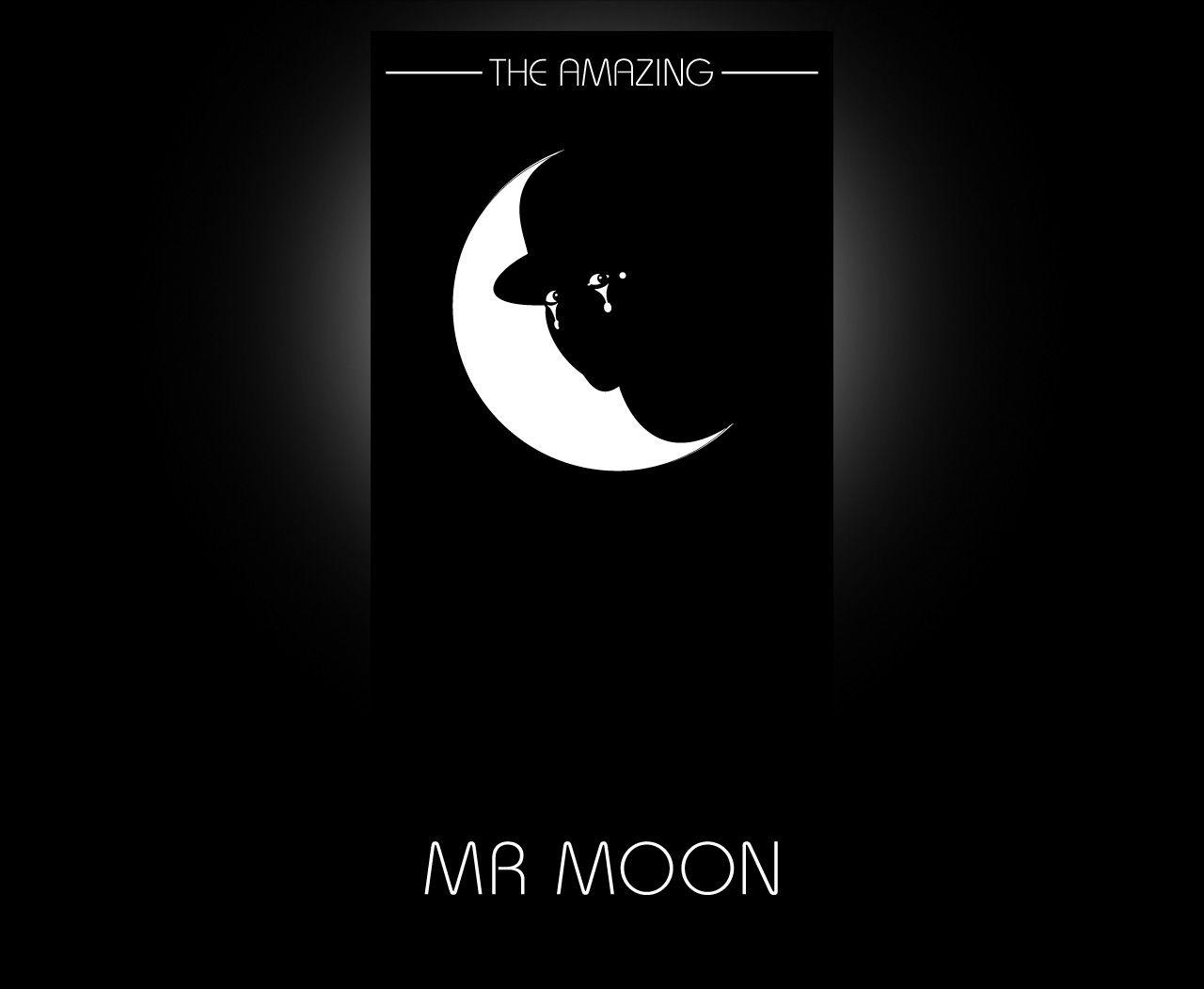 White Moon Logo - The Amazing Mr Moon logo | MagentaDot Brands