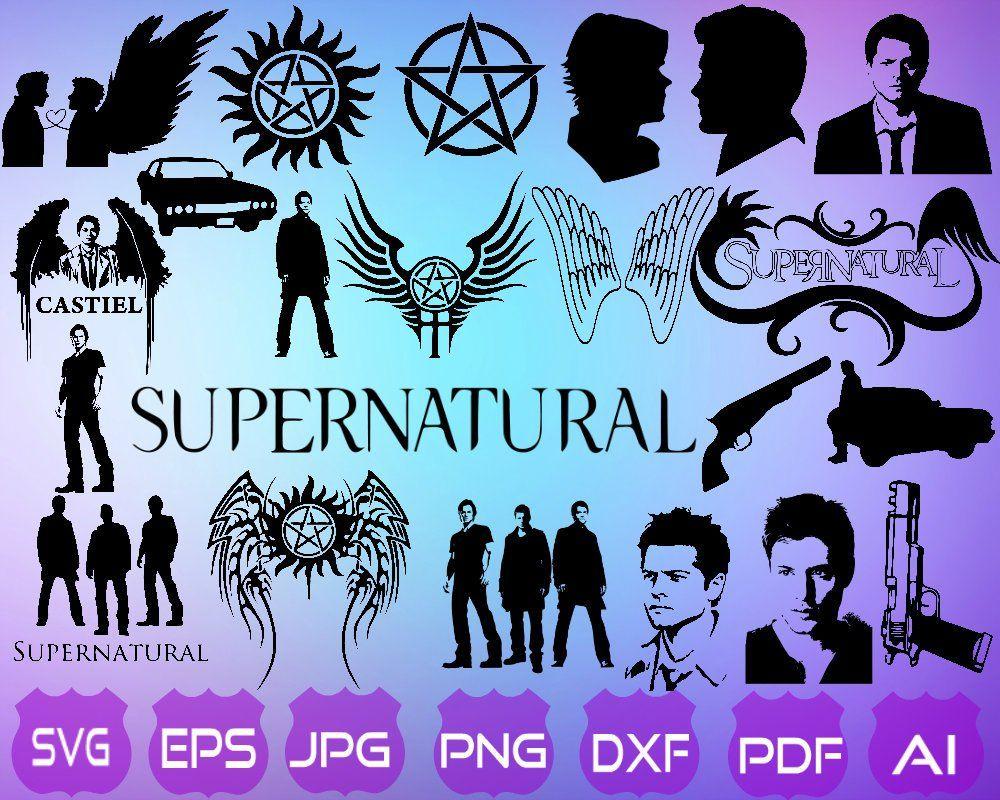 Supernatural Winchester Logo - Supernatural Svg Dean Winchester Supernatural Decal | Etsy