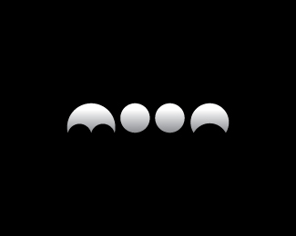 White Moon Logo - Logo Design: Moon