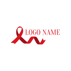 Red Ribbon Logo - Free Ribbon Logo Designs. DesignEvo Logo Maker