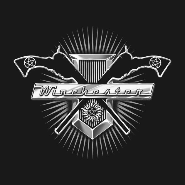 Supernatural Winchester Logo - Supernatural Winchester Impala Badge T Shirt Shirt List