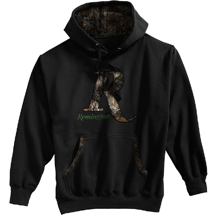 Remington R Logo - Remington® Men's Camo Trademark R Logo Hooded Sweatshirt Black