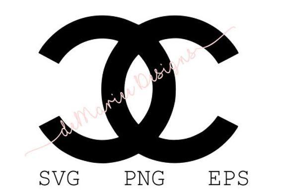 Double CC Logo - Double C chanel inspired svg cut file CC logo svg cricut