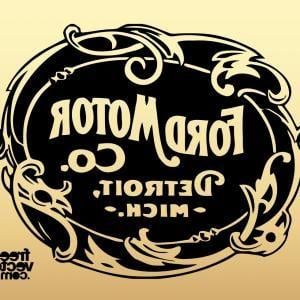 Old Ford Motor Company Logo - Old Ford Motor Company Logo | SHOPATCLOTH