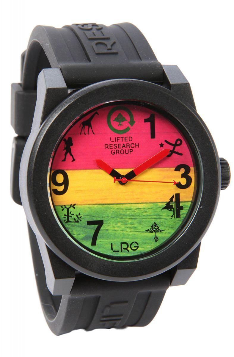 LRG Rasta Logo - LRG Watches Icon Series in Black & Rasta