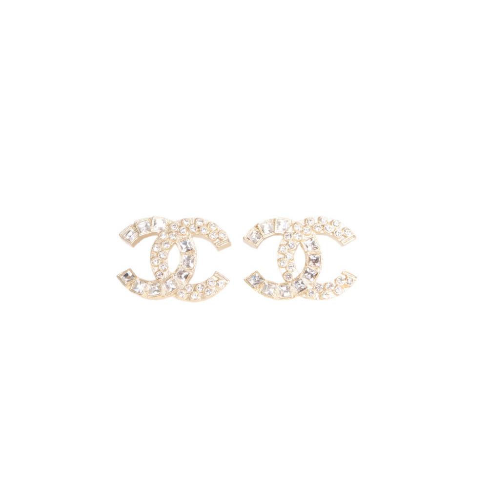 Double CC Logo - Chanel Classic Double CC Logo Earrings