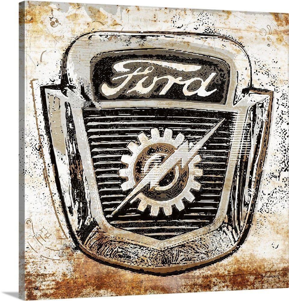 Old Ford Motor Company Logo - Old Ford Logo Emblem 1 Wall Art, Canvas Prints, Framed Prints, Wall ...
