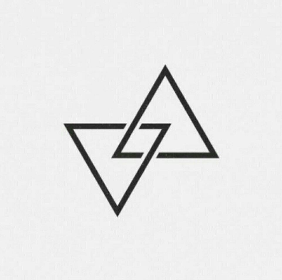 Two Triangle Logo - wine glass designs. Tattoo designs